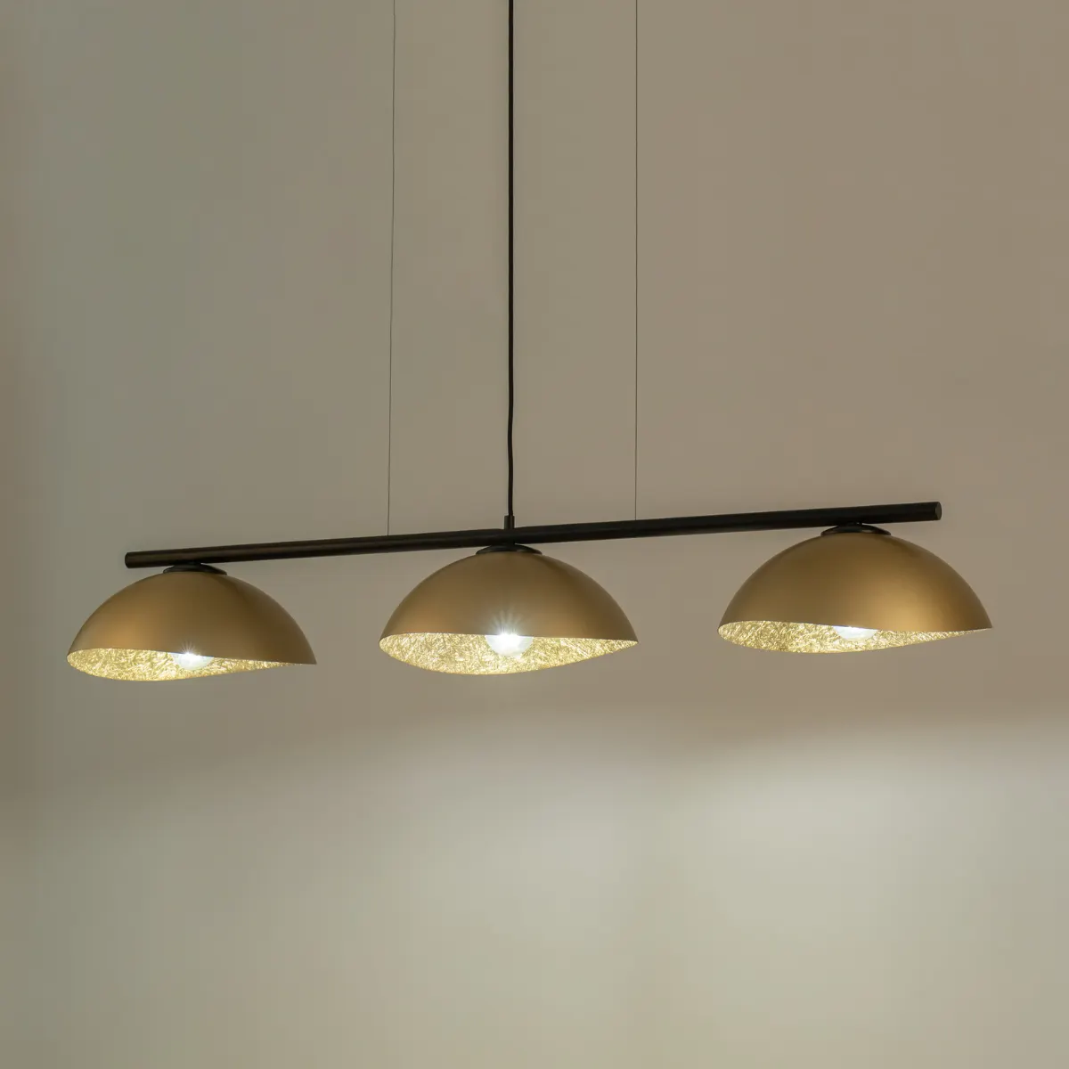 Lampa wisząca SOLAR 3 S czarno-złota - SI_40582