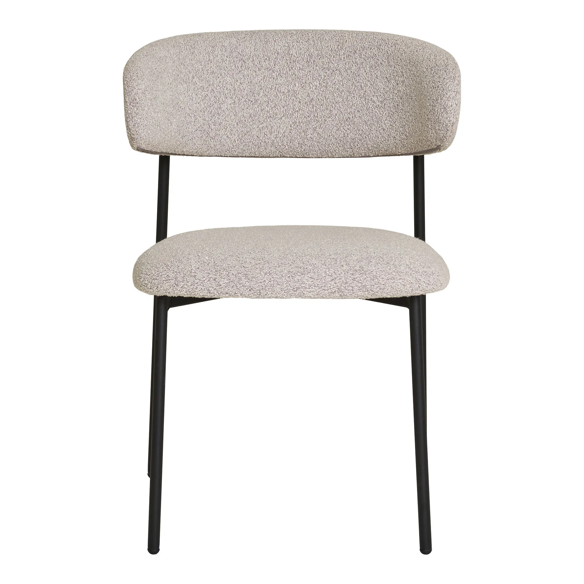 Krzesło MIRA boucle piaskowy - czarne nogi - 1001370