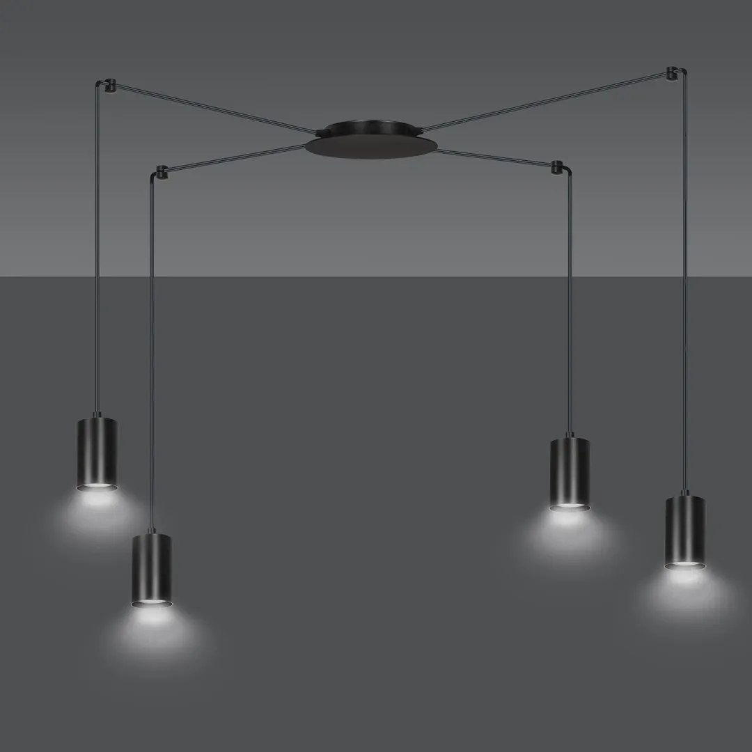 Lampa wisząca TRAKER Czarny 524/4 - 524/4