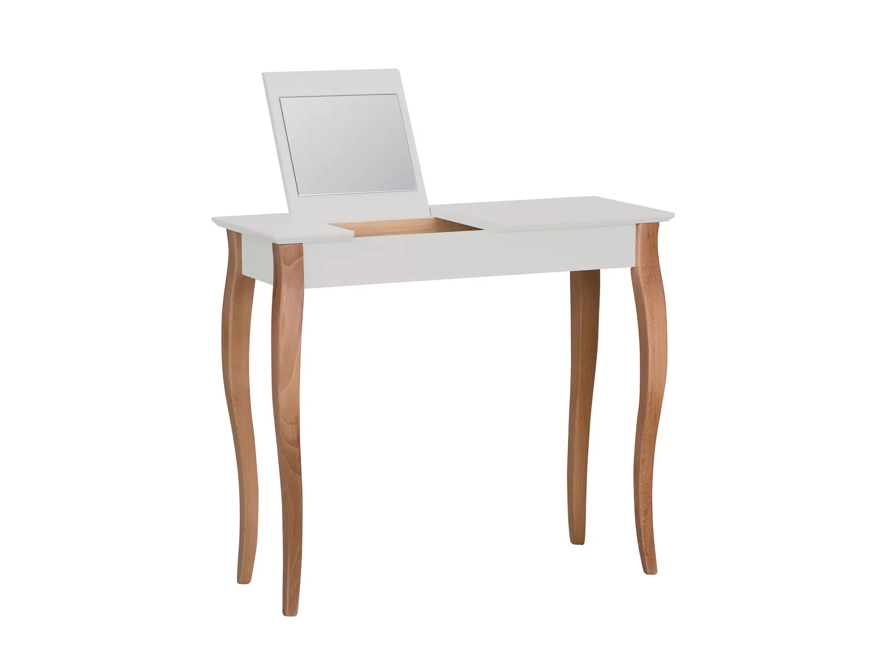 Toaletka z lustrem LILLO 85x35cm jasnoszary naturalny