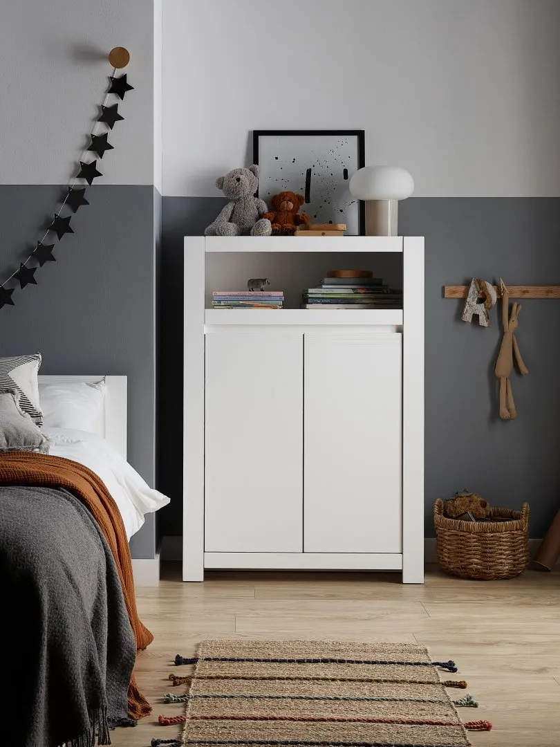 Komoda wysoka 2-drzwiowa NOVI NVIK02 Biały - 6000000007882