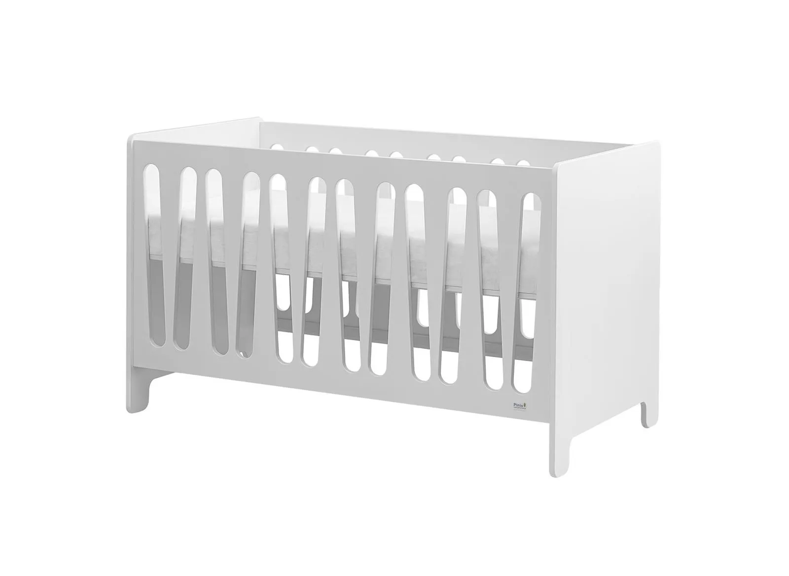 Łóżeczko dziecięce MOON z regulacją wysokości 70x140 białe