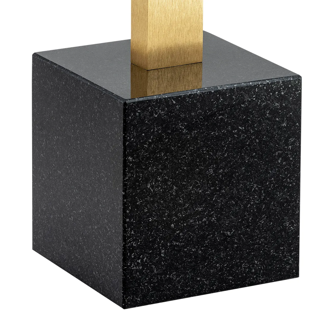 Lampa podłogowa FREEMONT z 4 kulowymi kloszami na kamiennej podstawie szczotkowany mosiądz 150x22cm - 1738