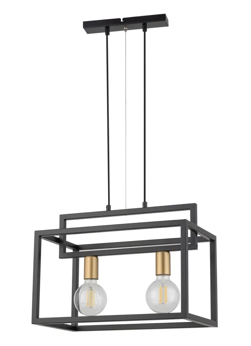 Lampa wisząca VIGO 2 czarno-złota