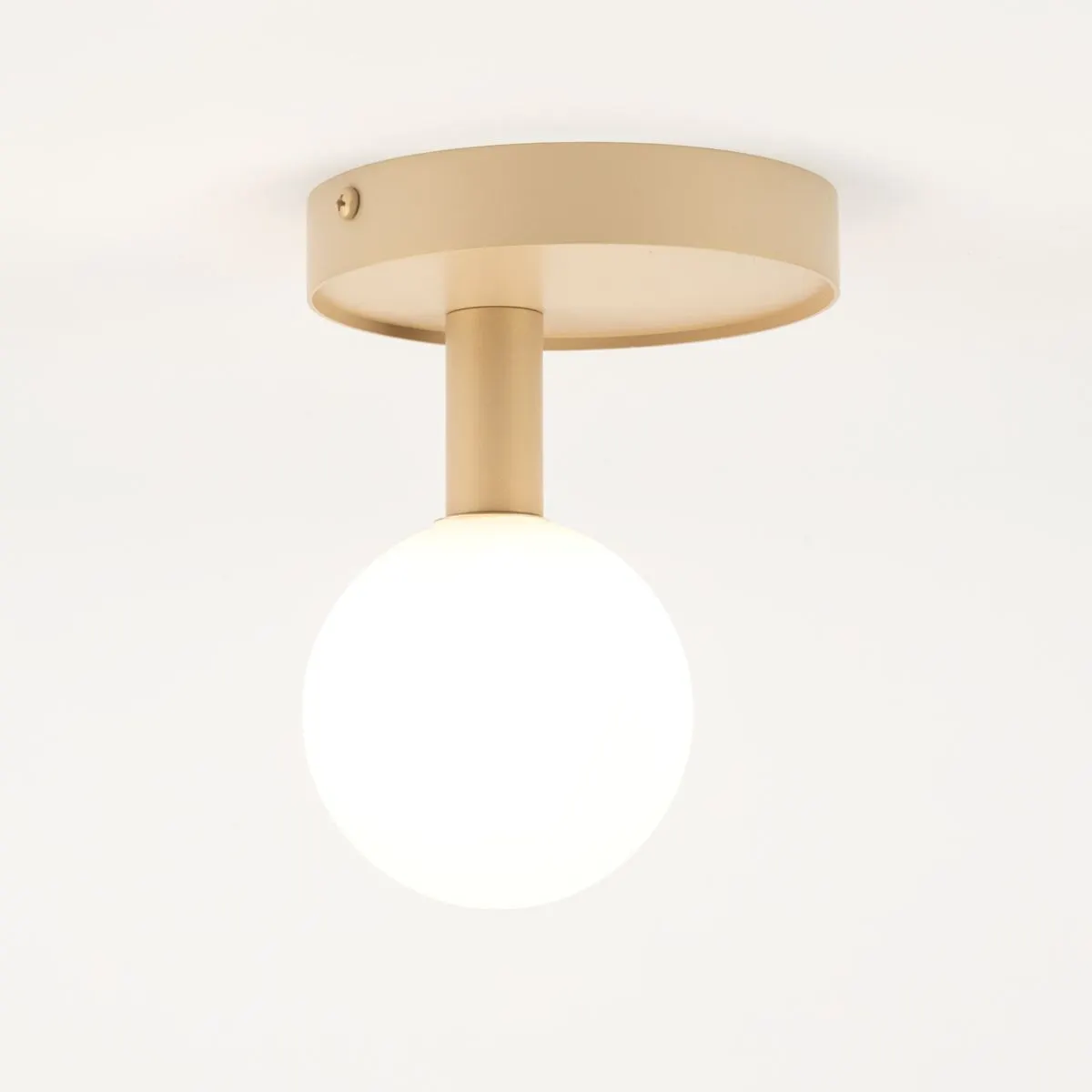 Lampa sufitowa PERLA 1 biało-złota - SI_33602