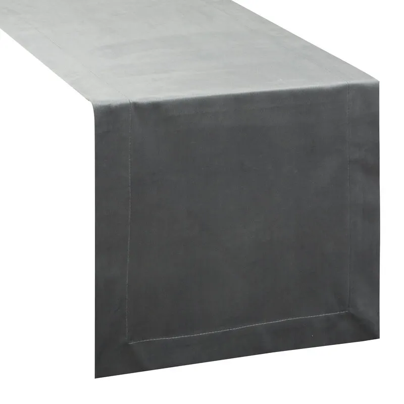 OBRUS MELINDA 40 X 140 CM STALOWY - EU_452197