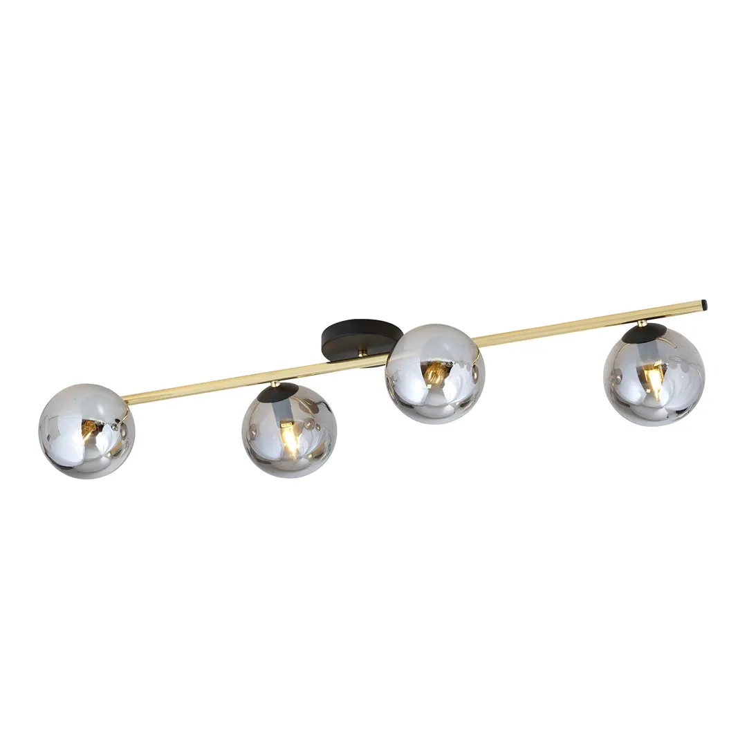 Lampa sufitowa  SPLENDI Czarny,Złoty 1246/4