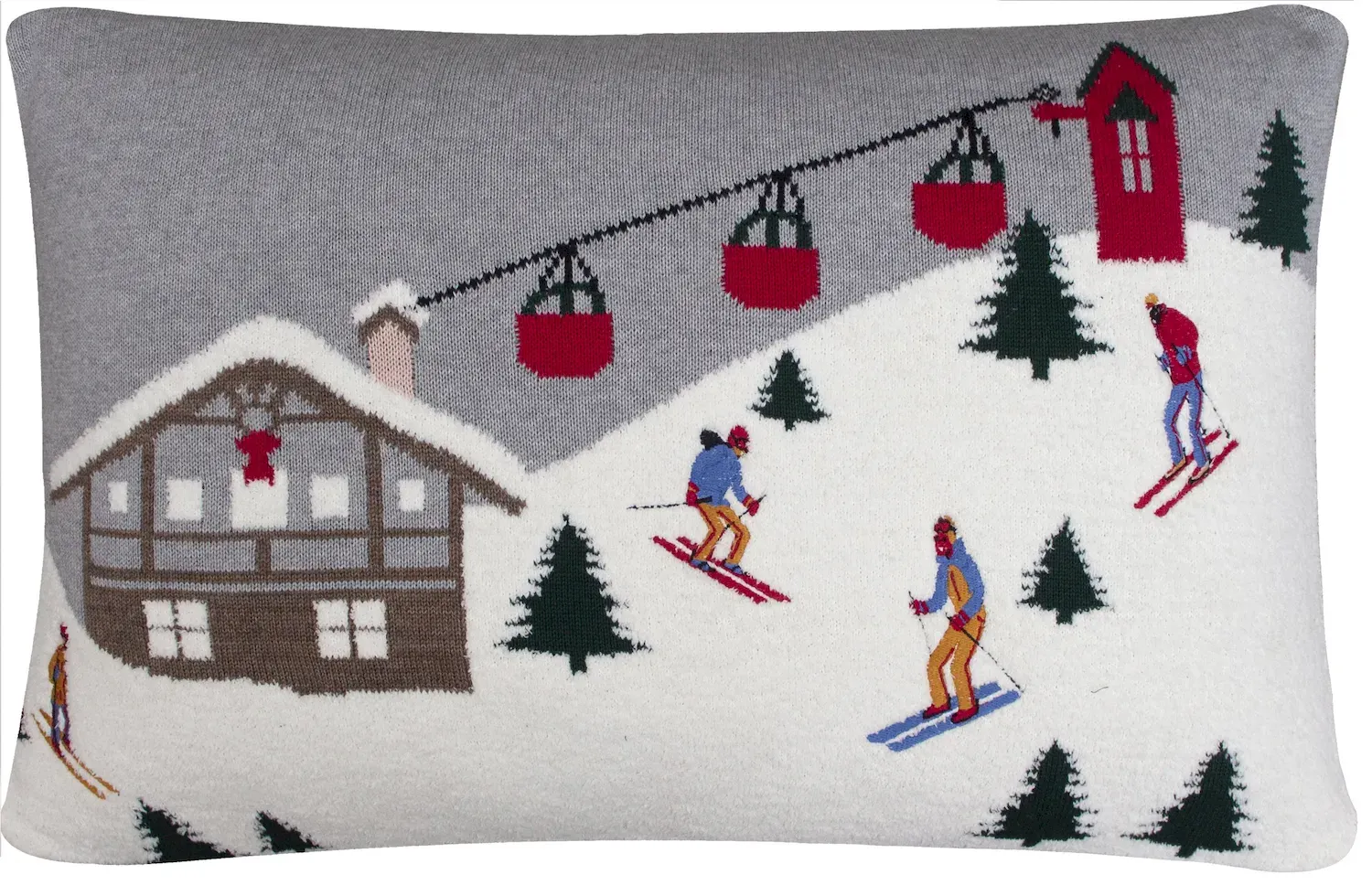 Poduszka świąteczna z wzorem 40x60 wielokolorowa Poduszka świąteczna z wzorem 40x60 wielokolorowa