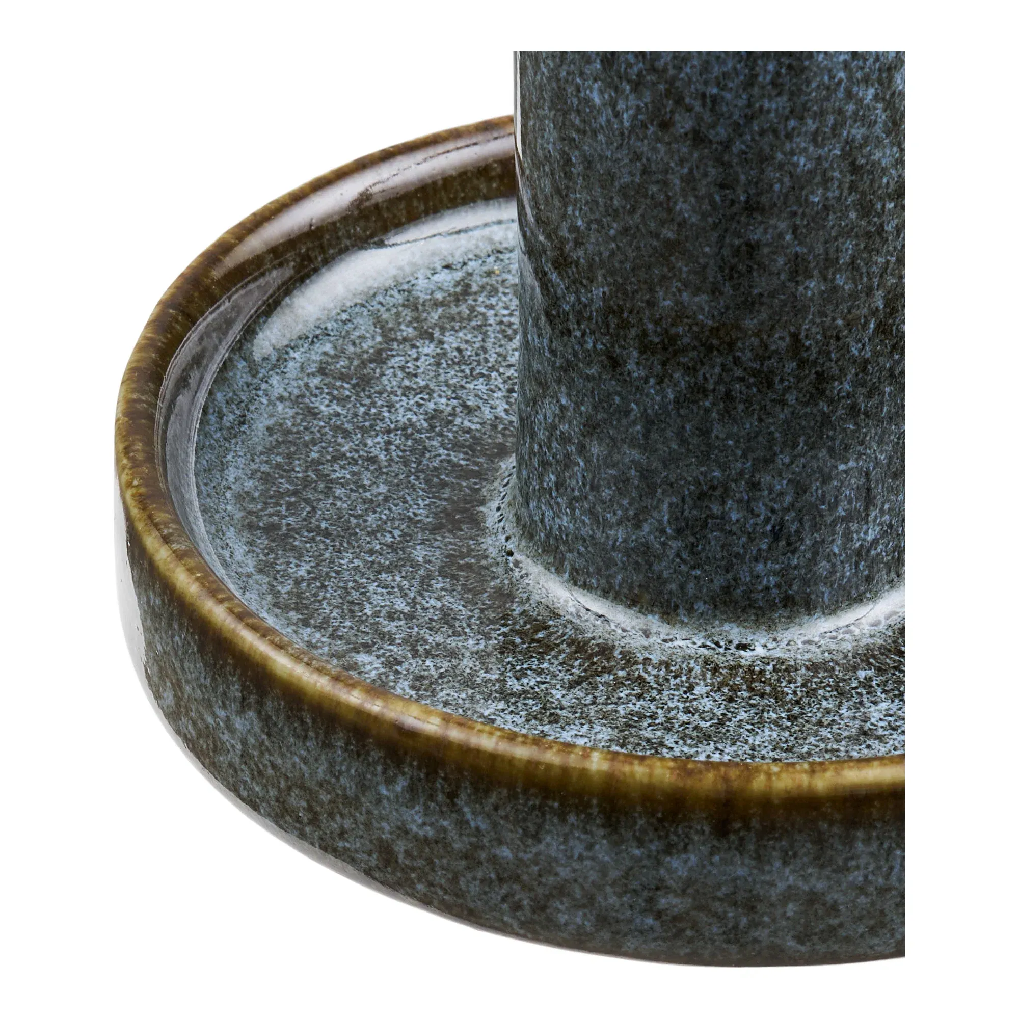 Świeczniki ceramiczne CANDLE - zestaw 2 sztuk niebieskie — zdjęcie 5