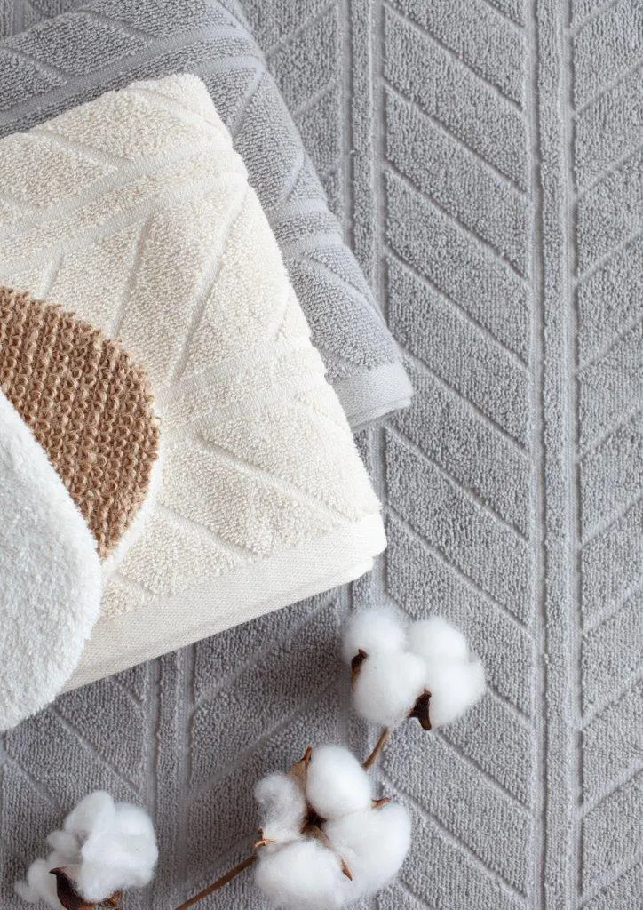 Ręcznik frotte RELIEF 30x50 gramatura 500 kremowy - FARO_30229