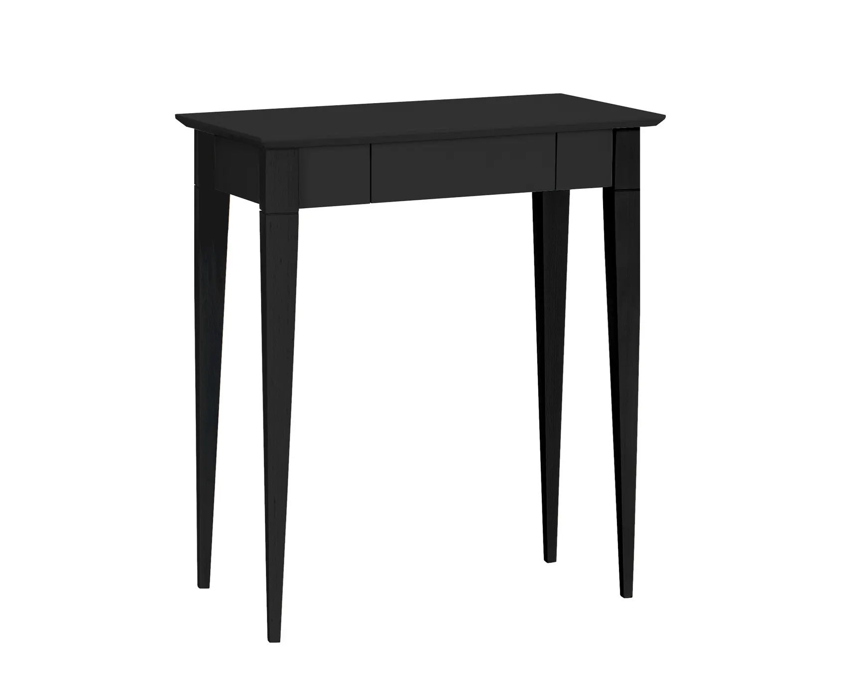 Biurko z szufladą MIMO 65x40 czarne/drewniane nogi
