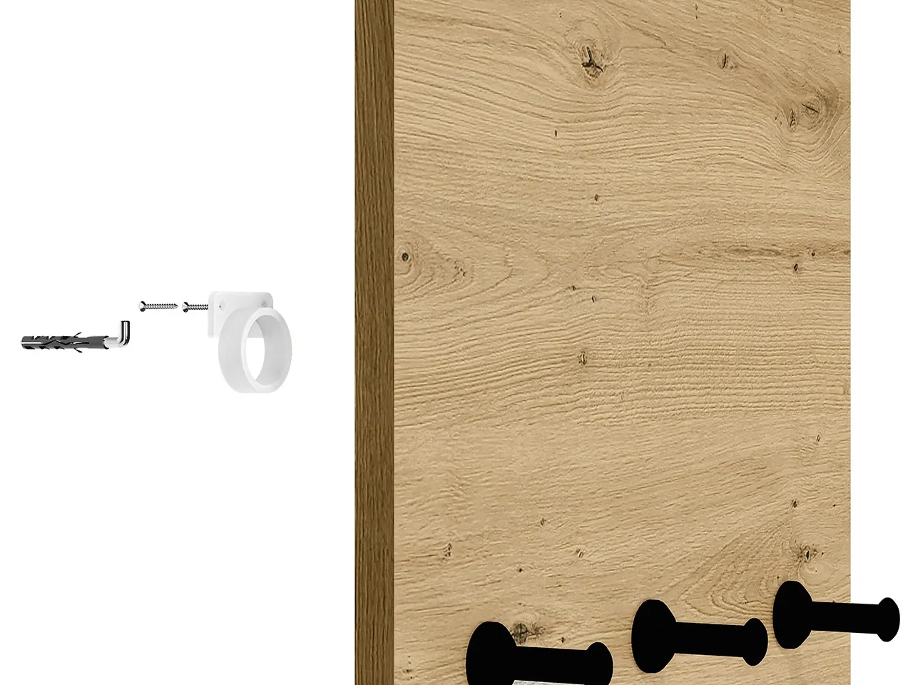 Wieszak panelowy NEVIO 07 dąb artisan - 1NEVI07-001