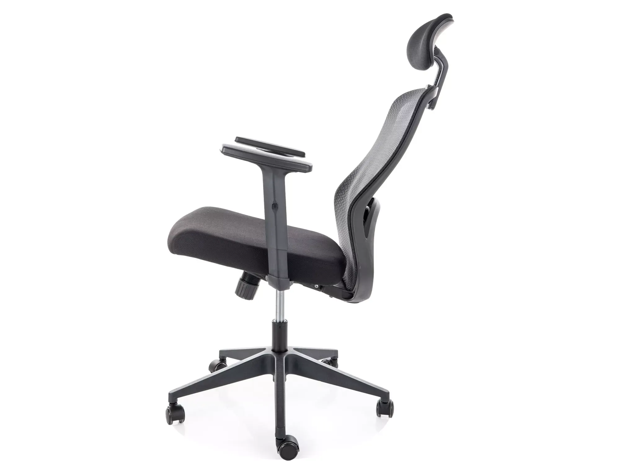 Fotel Q-050 ergonomiczny obrotowy czarny - OBRQ050C