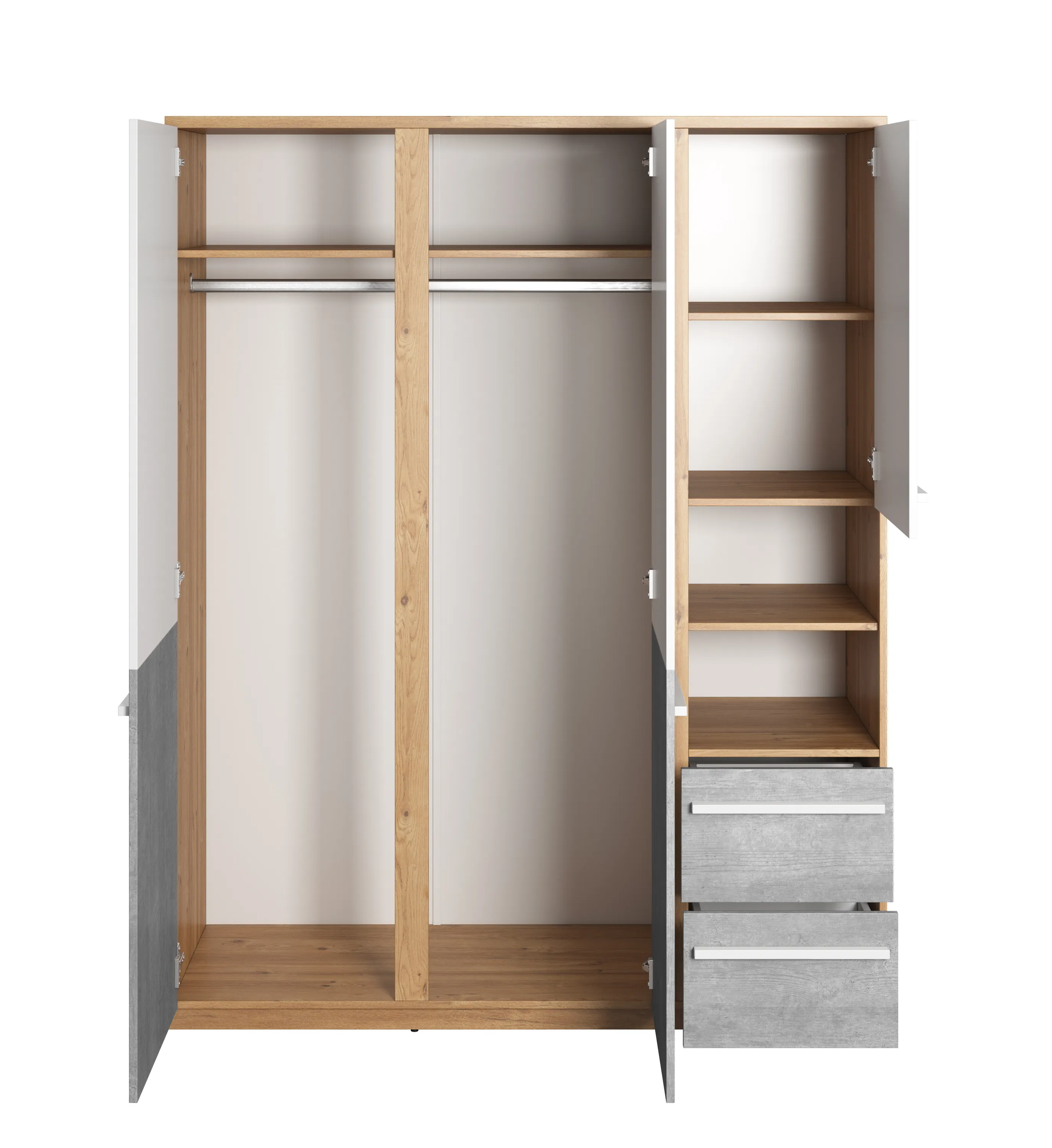 Szafa 3-drzwiowa Plano PN-01 150cm dąb nash - PN1DBB