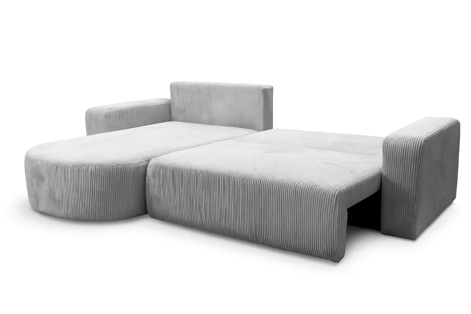 Narożnik uniwersalny BIS rozkładany tkanina Poso 110 jasnoszary - NAROZNIK_BIS_XL_POSO110