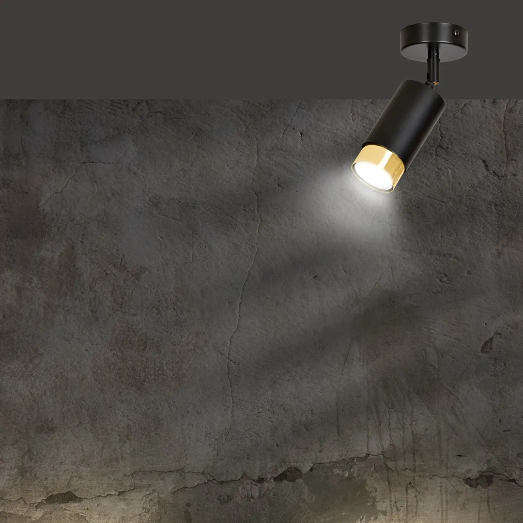 Lampa sufitowa HIRO Czarny/Złoty 965/1 - 965/1