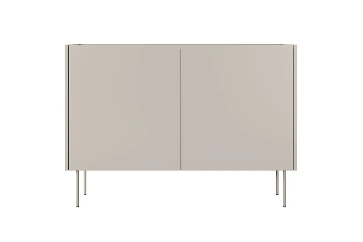 Komoda 2-drzwiowa DESIN z 2 szufladami 120 cm kaszmir dąb nagano