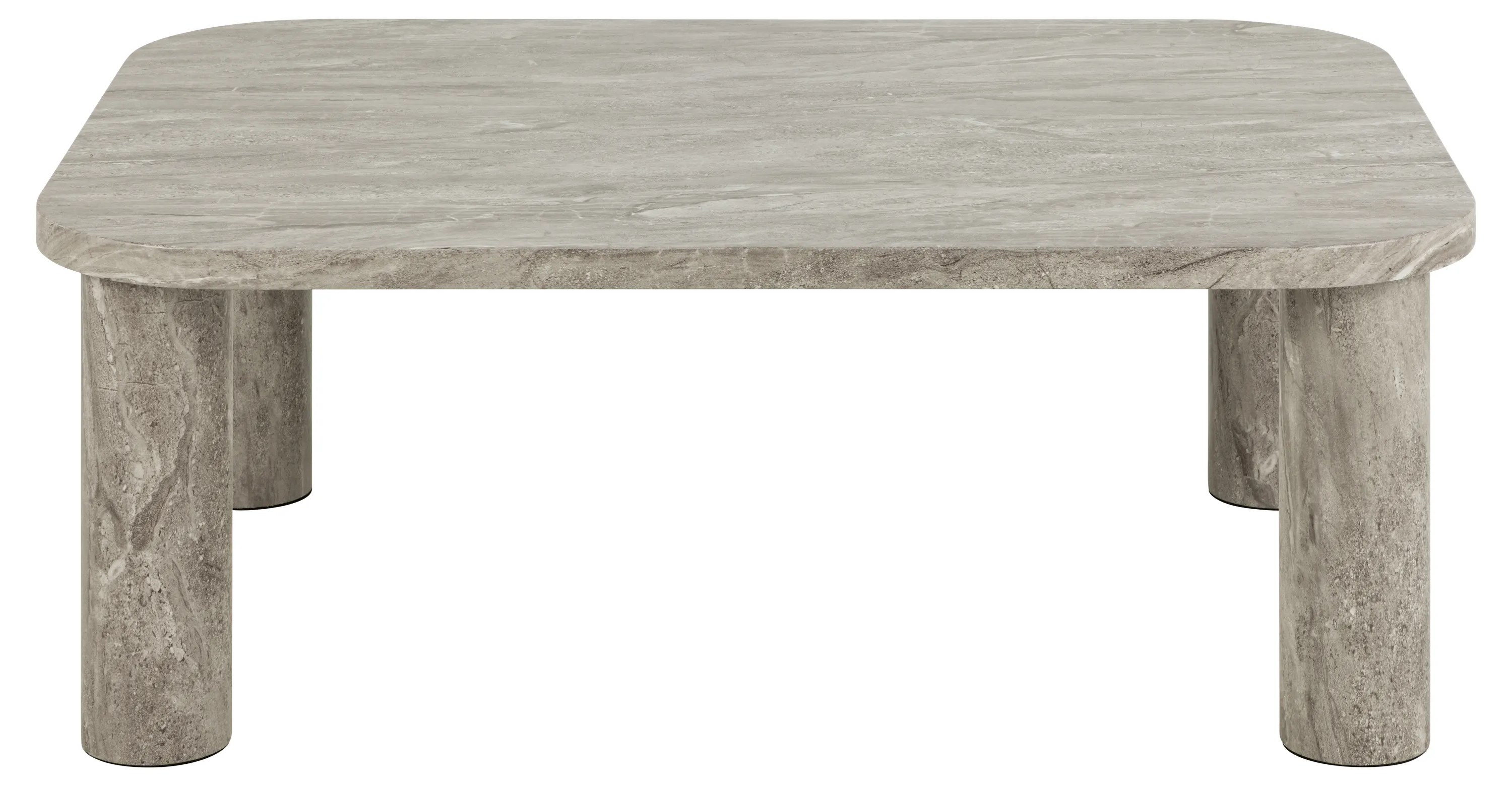 Stolik kawowy SOLANO 100x75x36 efekt szarego marmuru - 0000105545