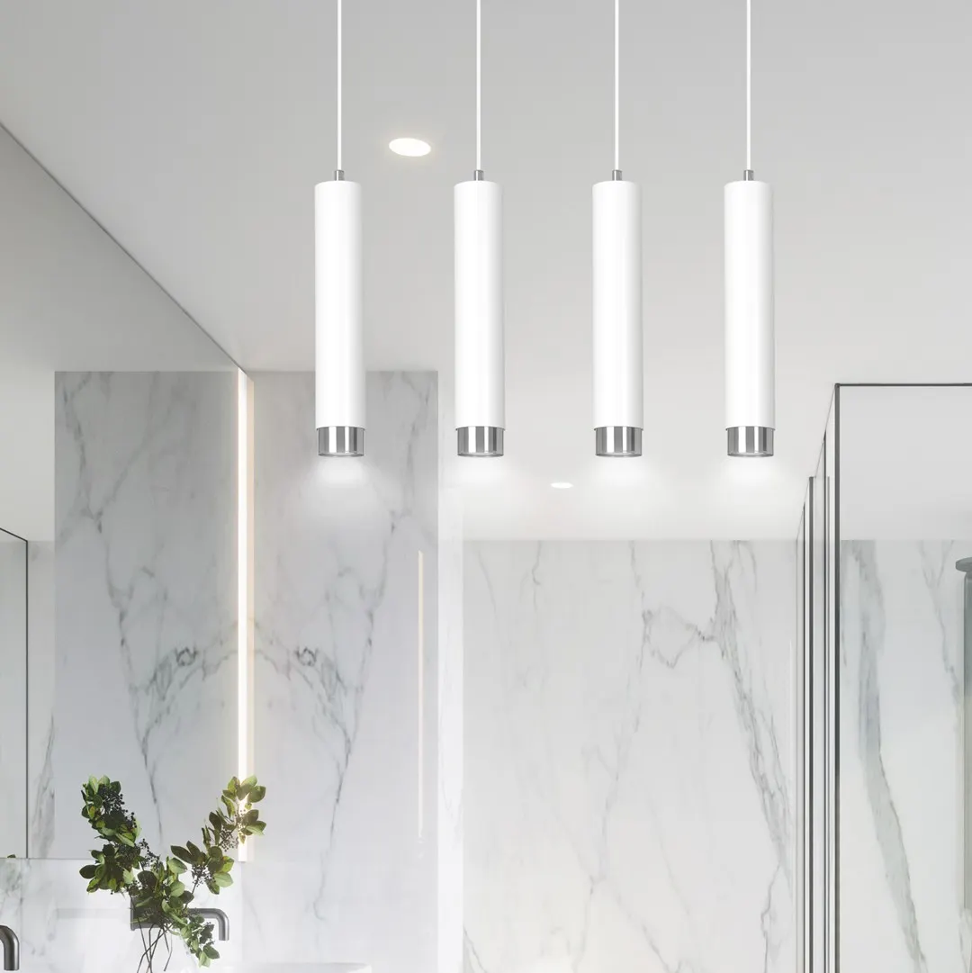 Lampa wisząca KIBO 4 biały chrom — zdjęcie 7