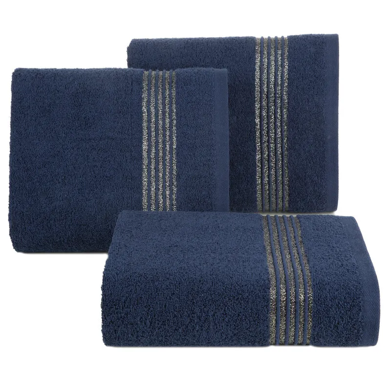 RĘCZNIK LILA (10) 70 X 140 CM GRANATOWY RĘCZNIK LILA (10) 70 X 140 CM GRANATOWY