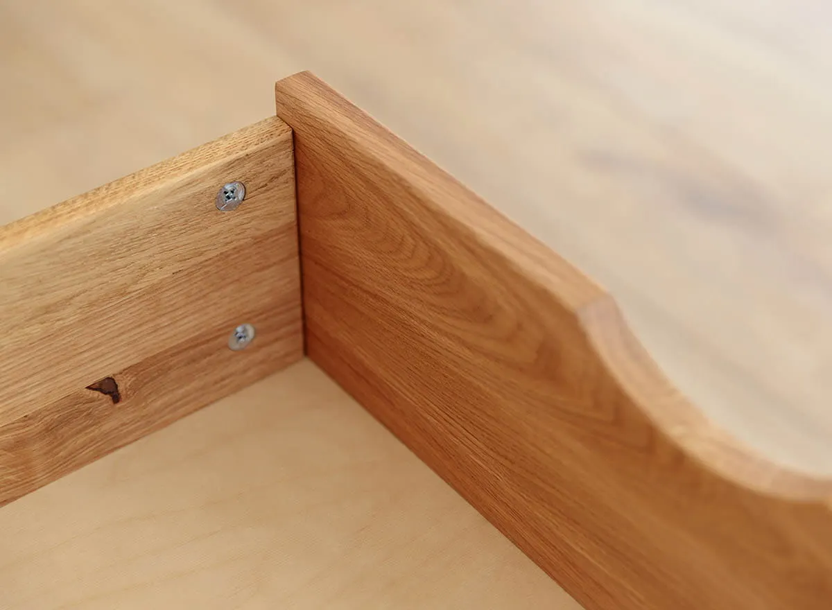 Szafka nocna z szufladą lity dąb olejowany Simona - PRHSIM08