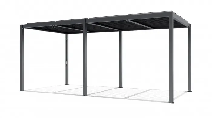 Pergola LUXE 5.8x3m antracyt z LED Przystanek autobusowy, Na zewnątrz, Meble, Tabela