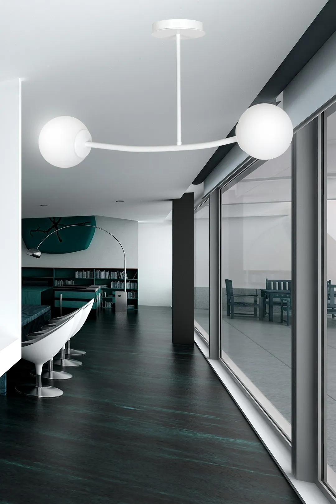 Lampa wisząca HALLDOR 2 biała — zdjęcie 6