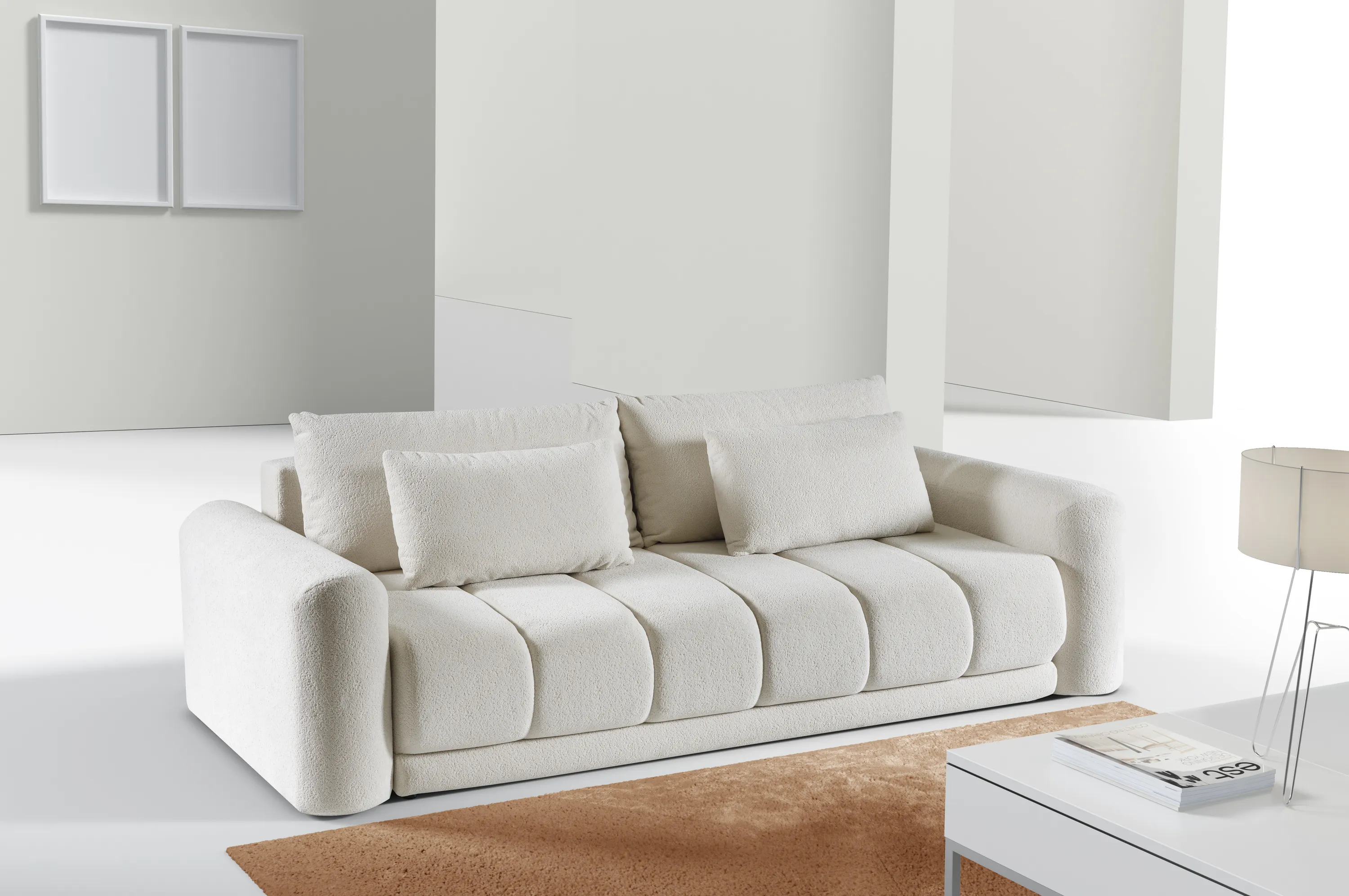Sofa z funkcją spania Ottranto Bellini 22 beżowa — zdjęcie 9