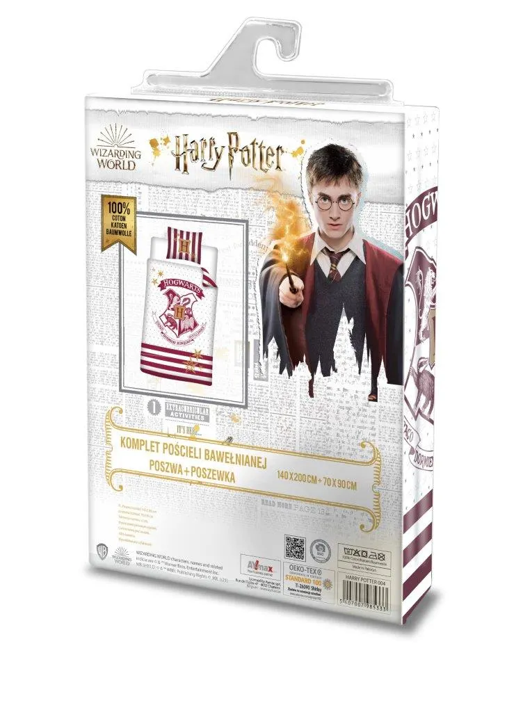 Pościel młodzieżowa komplet HARRY POTTER 004 bawełna 100% 140X200+1X70X90 wielokolorowy - FARO_24242