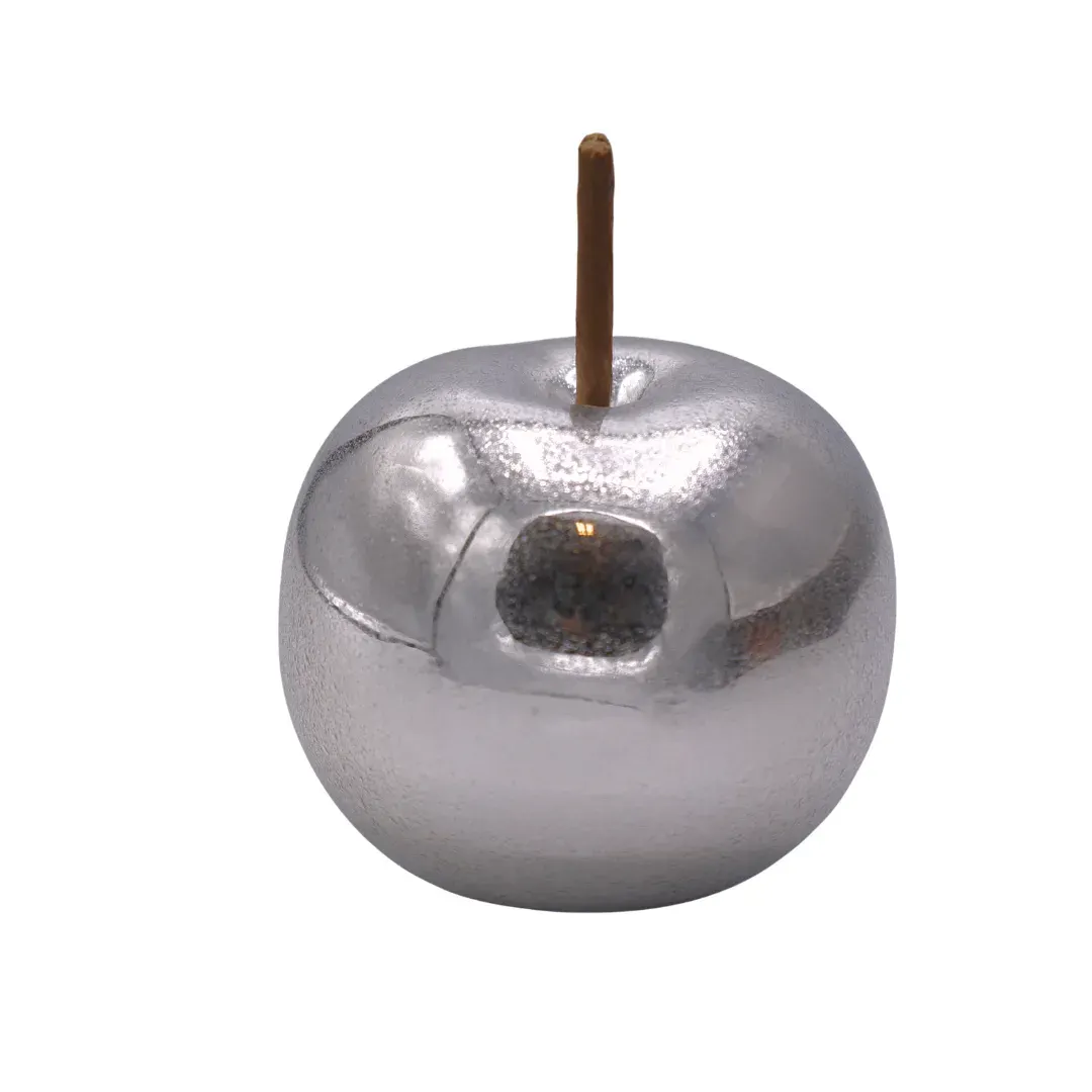 JABŁKO ceramiczne SUGAR małe srebrne JABŁKO ceramiczne SUGAR małe srebrne