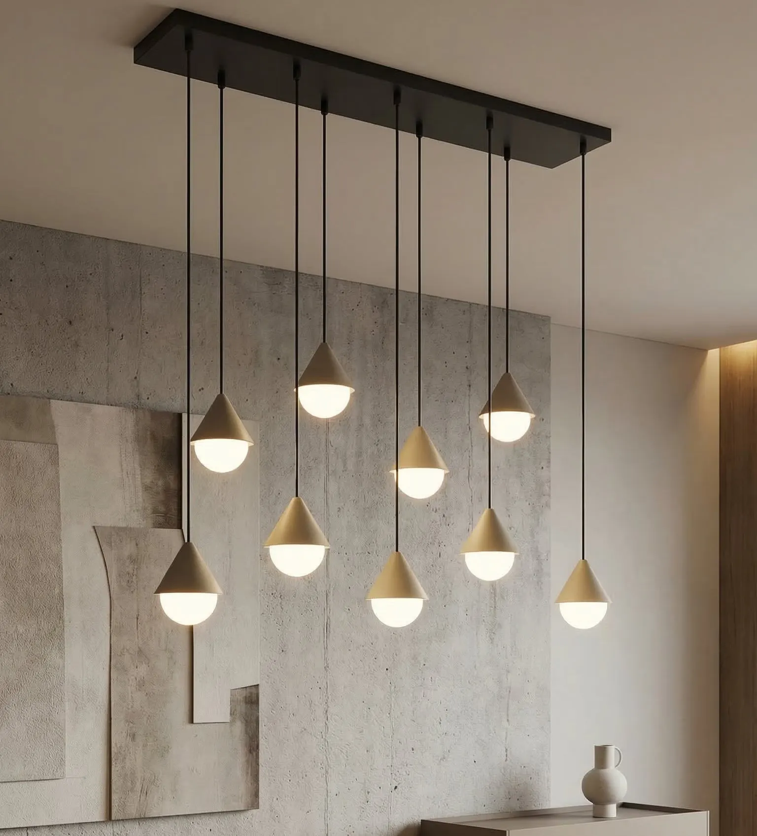 image lampa wisząca, kinkiety, industrialny design, metalowy montaż, szklane klosze