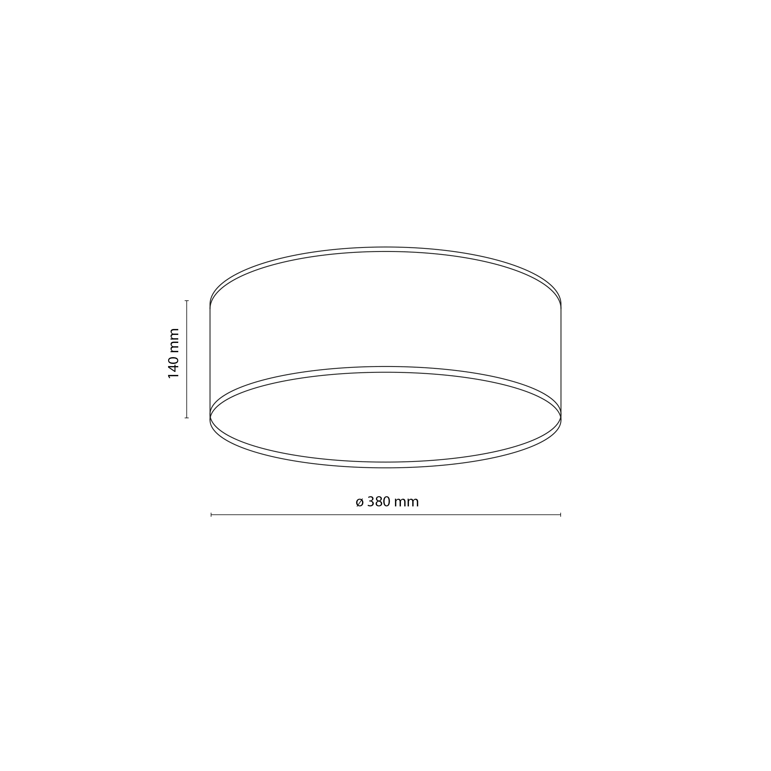 Lampa sufitowa NICOLA brązowa z białym kloszem okrągła 38x14cm - TK_10199