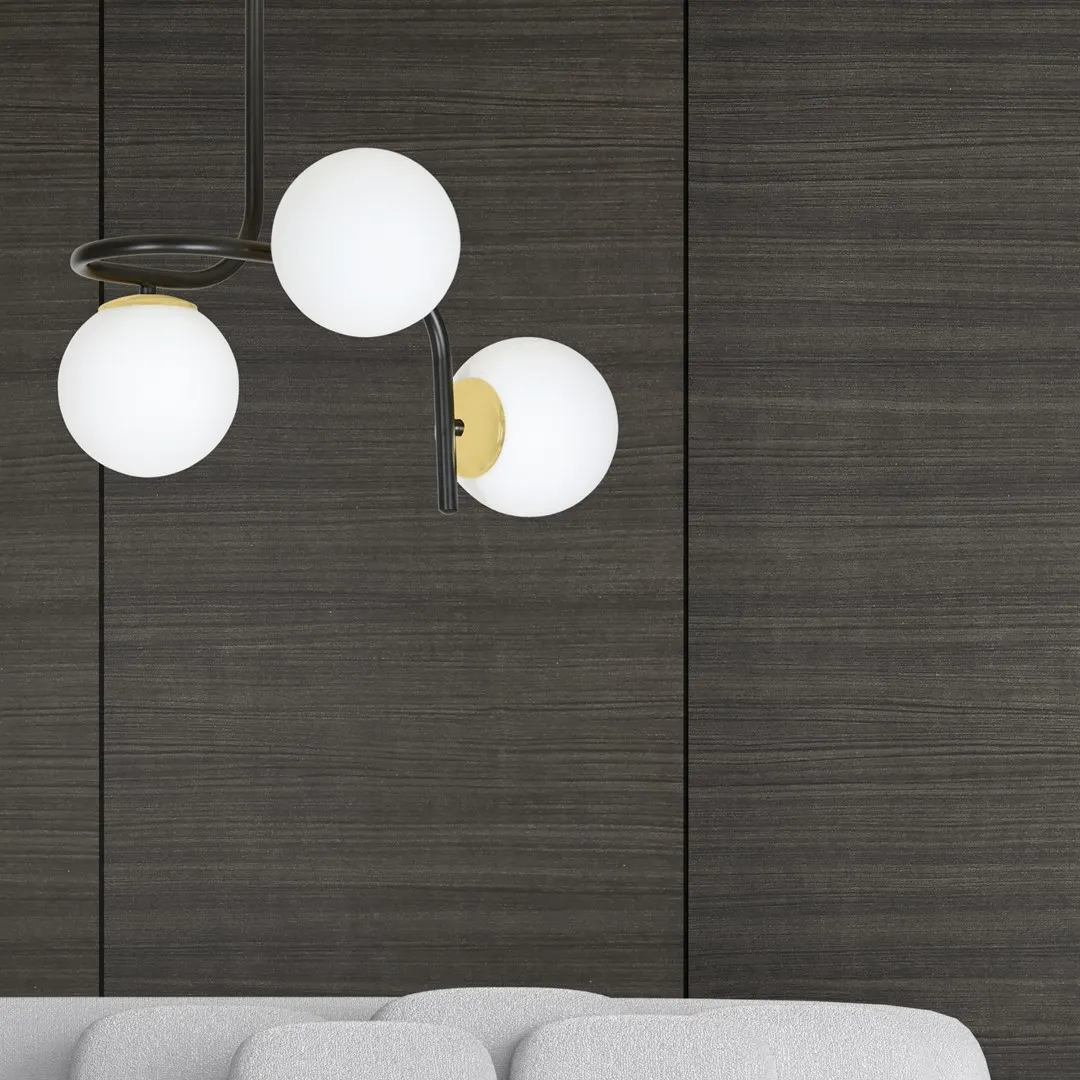 Lampa sufitowa RAGNAR Czarny/Złoty 1032/3 - 1032/3