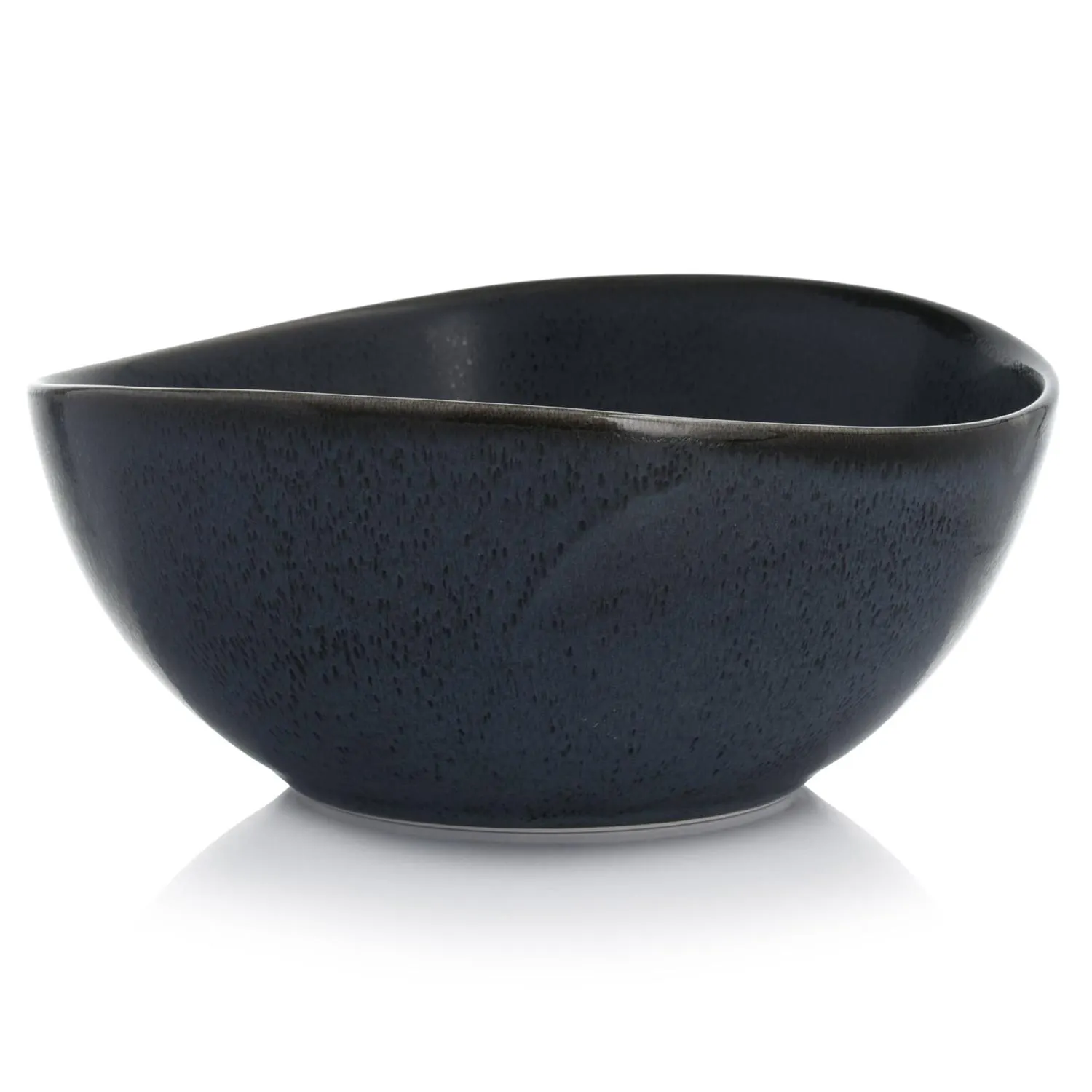 misa, ceramiczna, czarna, bowl, miękka faktura