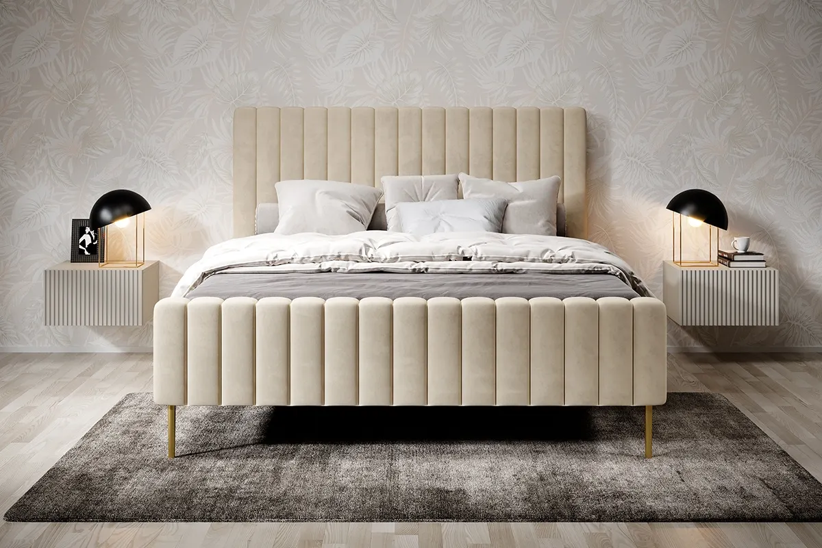 Szafka nocna wisząca z szufladą ( zestaw 2 szt. ) NICOLE 46 - kremowa - B_55623