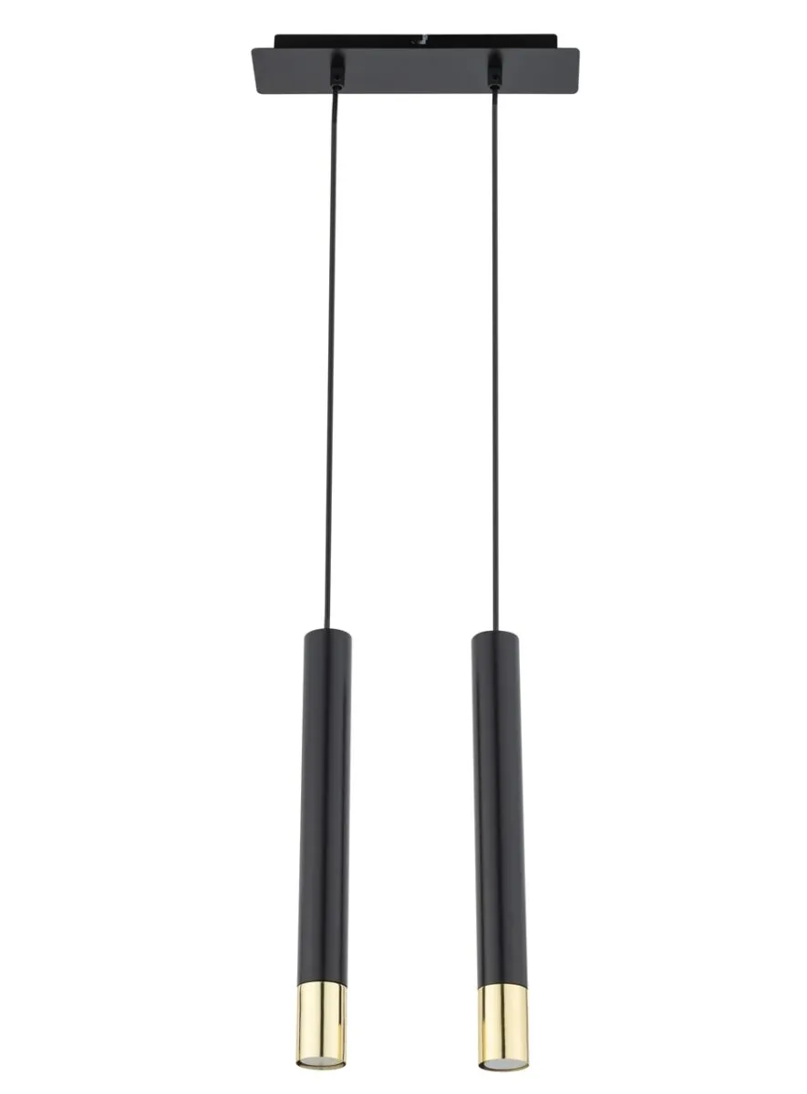 Lampa wisząca SOPEL GRAND 2 czarno-złota Lampa wisząca SOPEL GRAND 2 czarno-złota