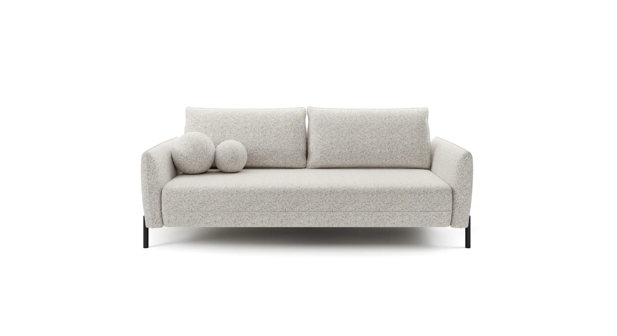 Sofa rozkładana VASCO funkcja spania - Tkanina Puente 06 piaskowy
