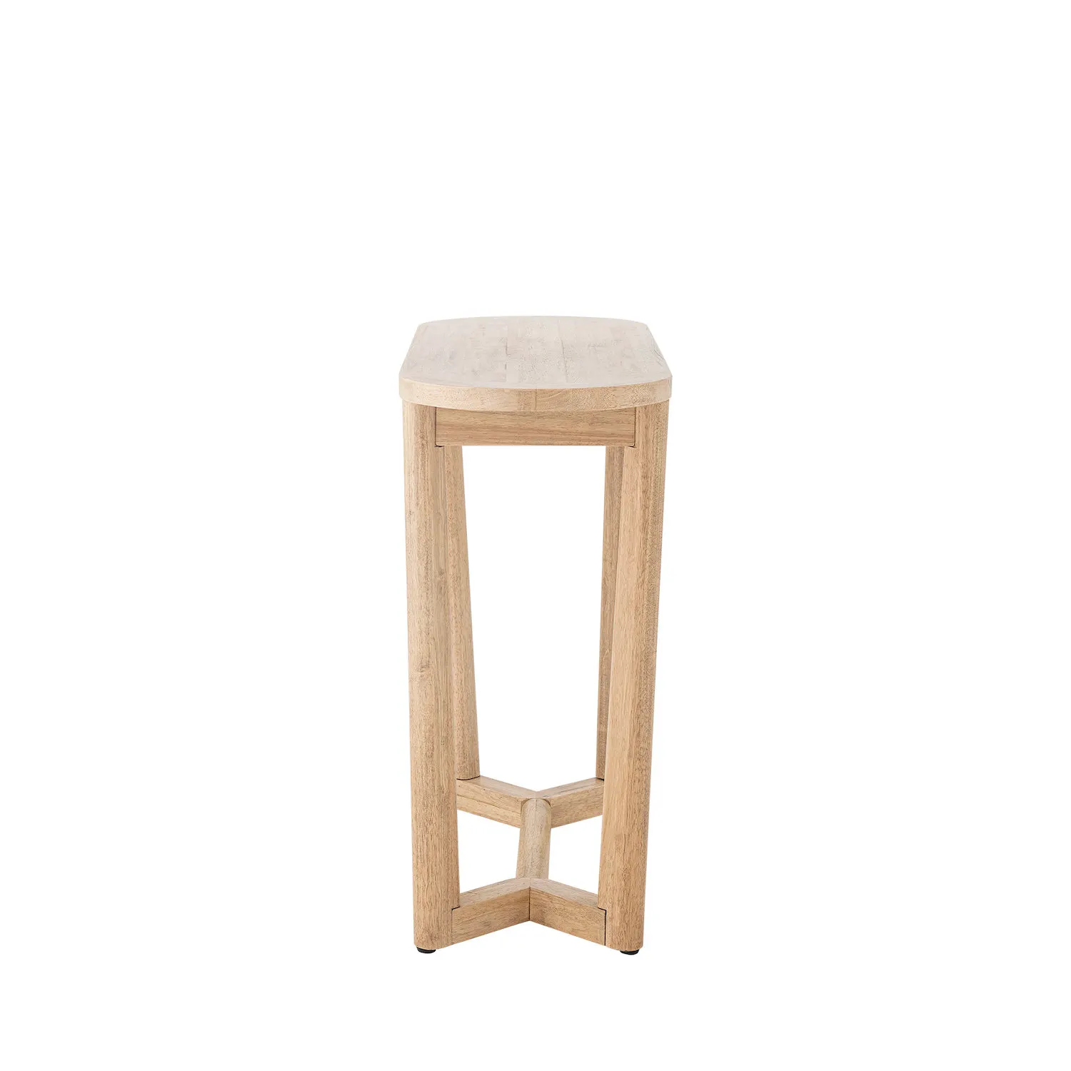 stool, taboret, drewniany, naturalny, wysoki
