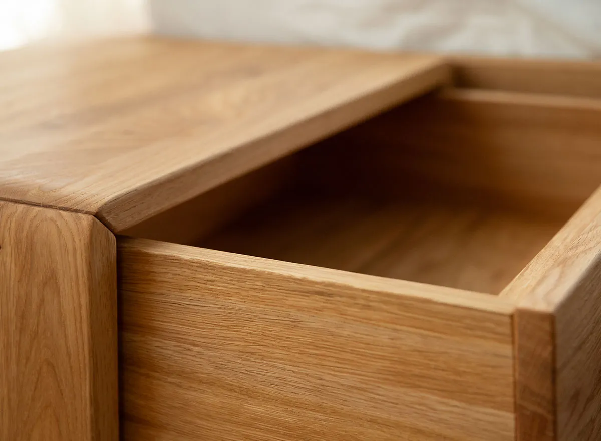 Szafka nocna dębowa wisząca z 1 szufladą TOSSA Dębowy Sen dąb olejowany - ZINAK3