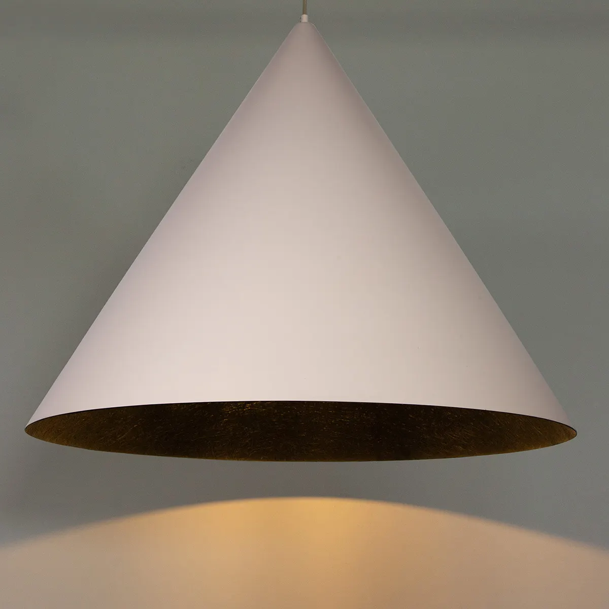 Lampa wisząca VESUVIO L beżowo-czarna — zdjęcie 2