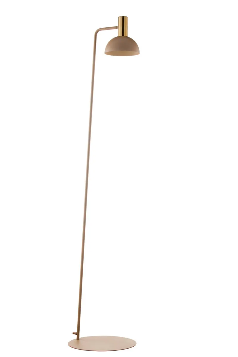 lampa stojąca, lampka podłogowa, metalowa lampa, oswietlenie domowe, kolor złoty