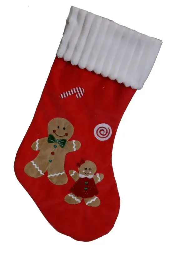 Skarpeta welurowa z pierniczkami Skarpeta welurowa z pierniczkami