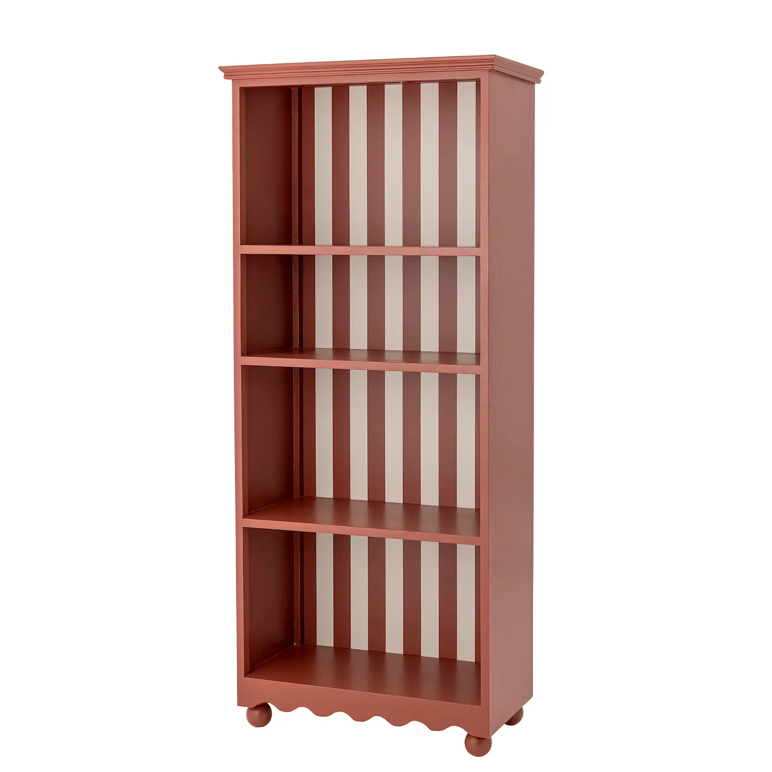 szafa, regał, półki, drewniany, różowy