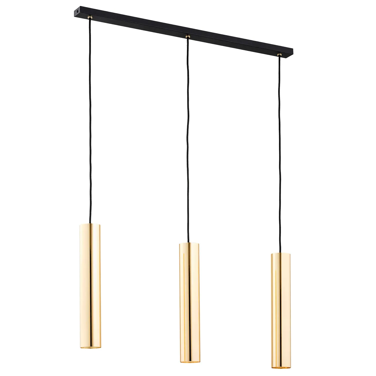 Lampa wisząca GOMERA PLUS czarna mosiądz 117x65cm - 6113