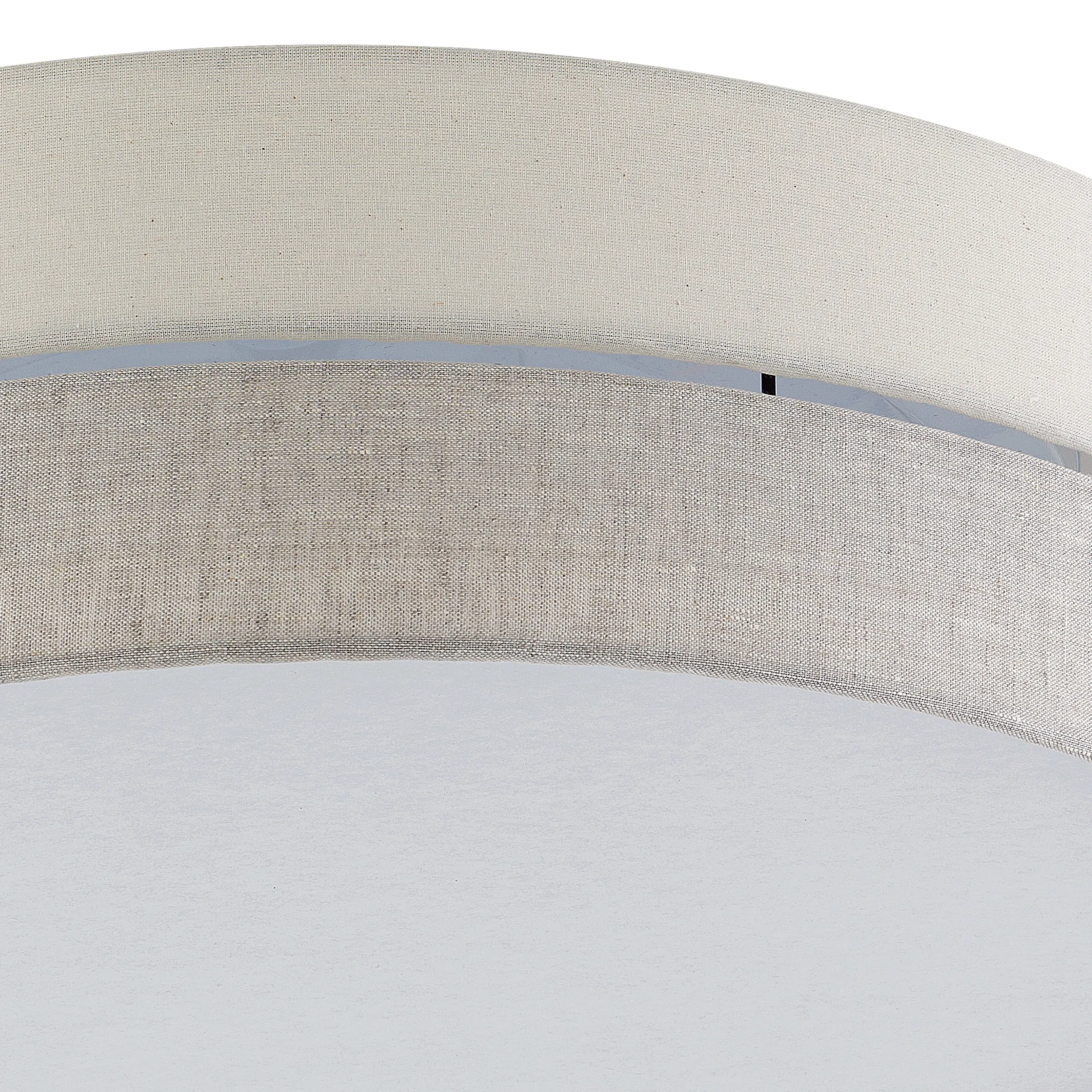 Lampa sufitowa ECO brązowa beżowa z białym kloszem 60x18cm - TK_5774