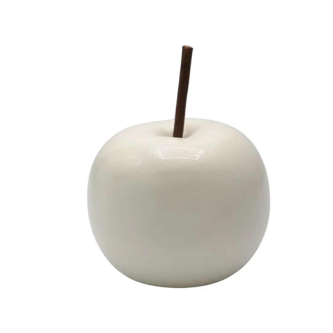 JABŁKO ceramiczne SUGAR małe białe