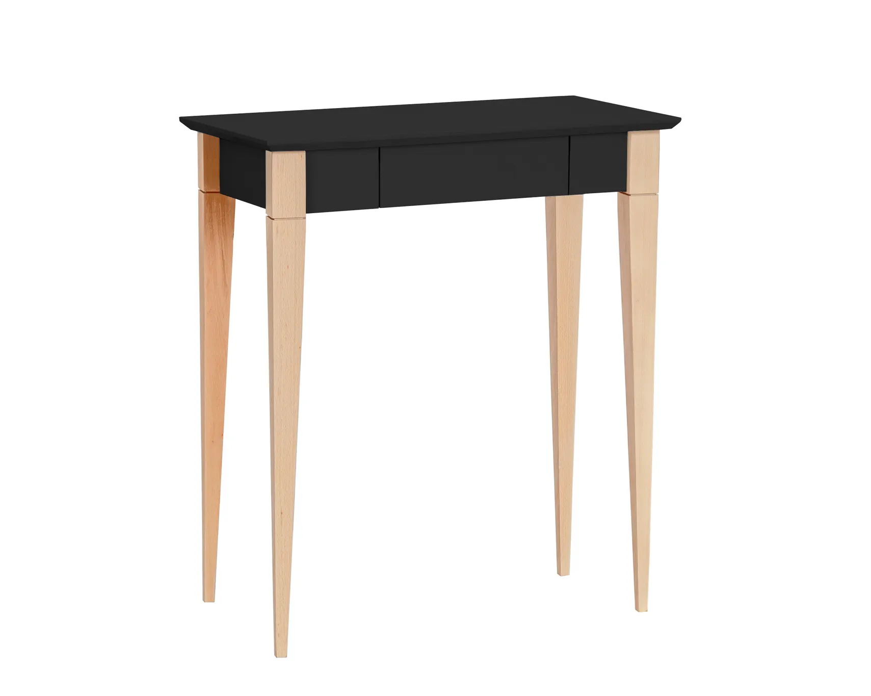 1.	Biurko z szufladą MIMO 65x40 czarny blat/drewniane nogi