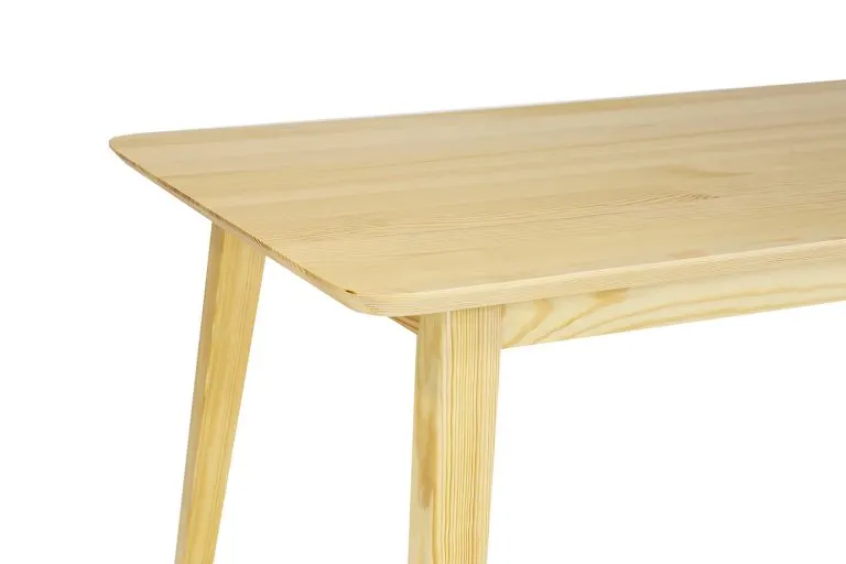 ST120 stół grubość blatu 2,5 cm S160 W75 G80 sosna surowy DREWMAX