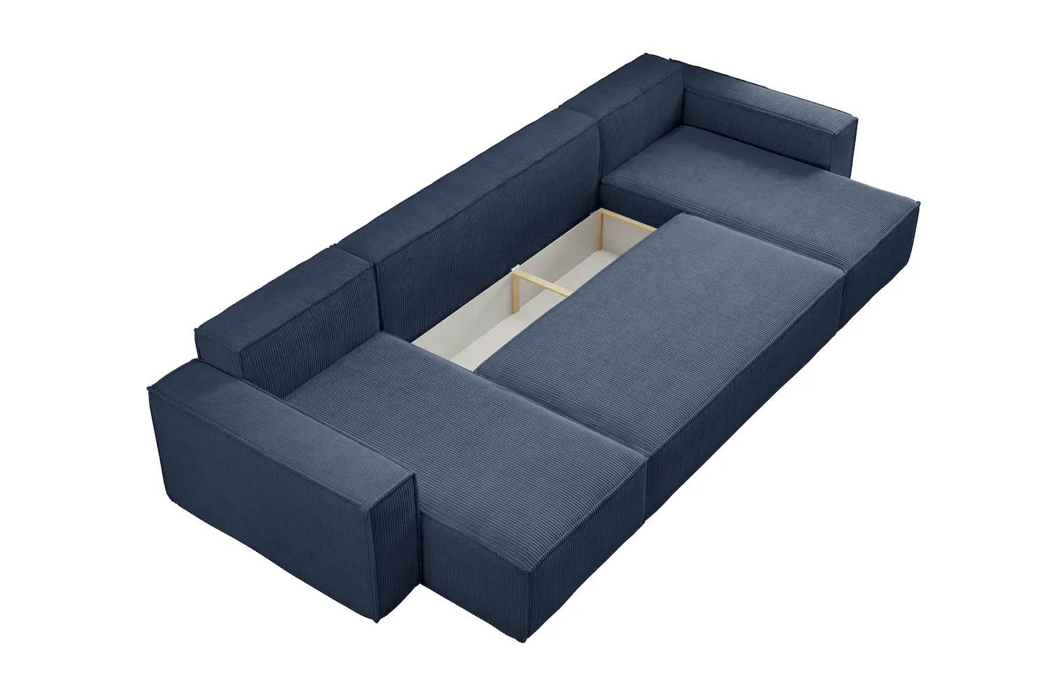 Narożnik uniwersalny KARL U rozkładany tkanina Poso 05 kobaltowy - NAROZNIK_KARL_U_POSO05