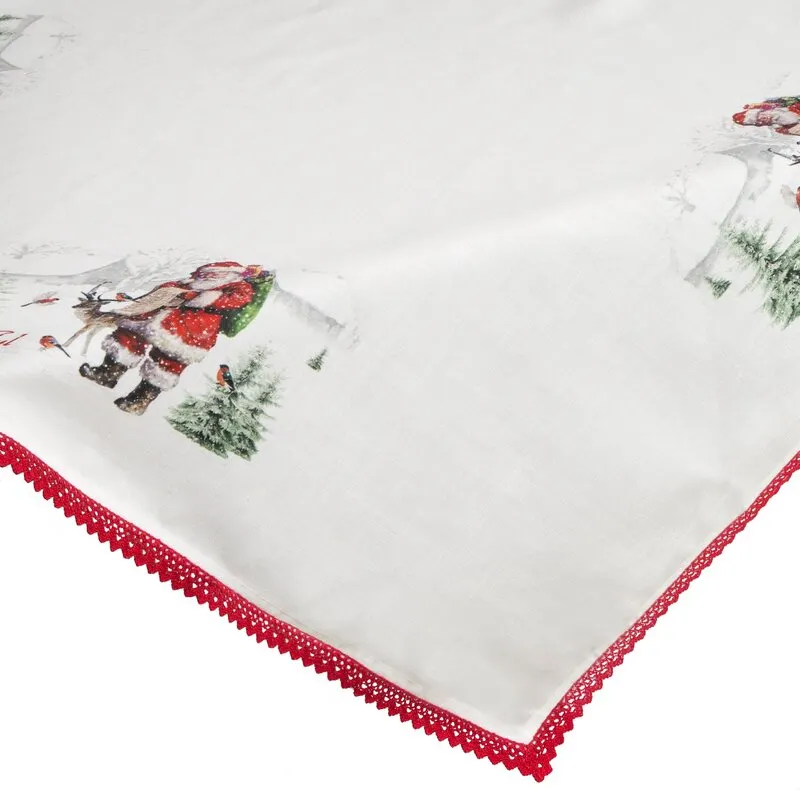 OBRUS SARA1 85X85 CM BIAŁY - EU_58007